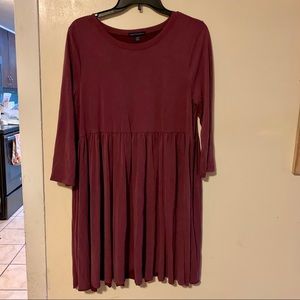 American Eagle Baby Doll Mauve Pink Dress Large